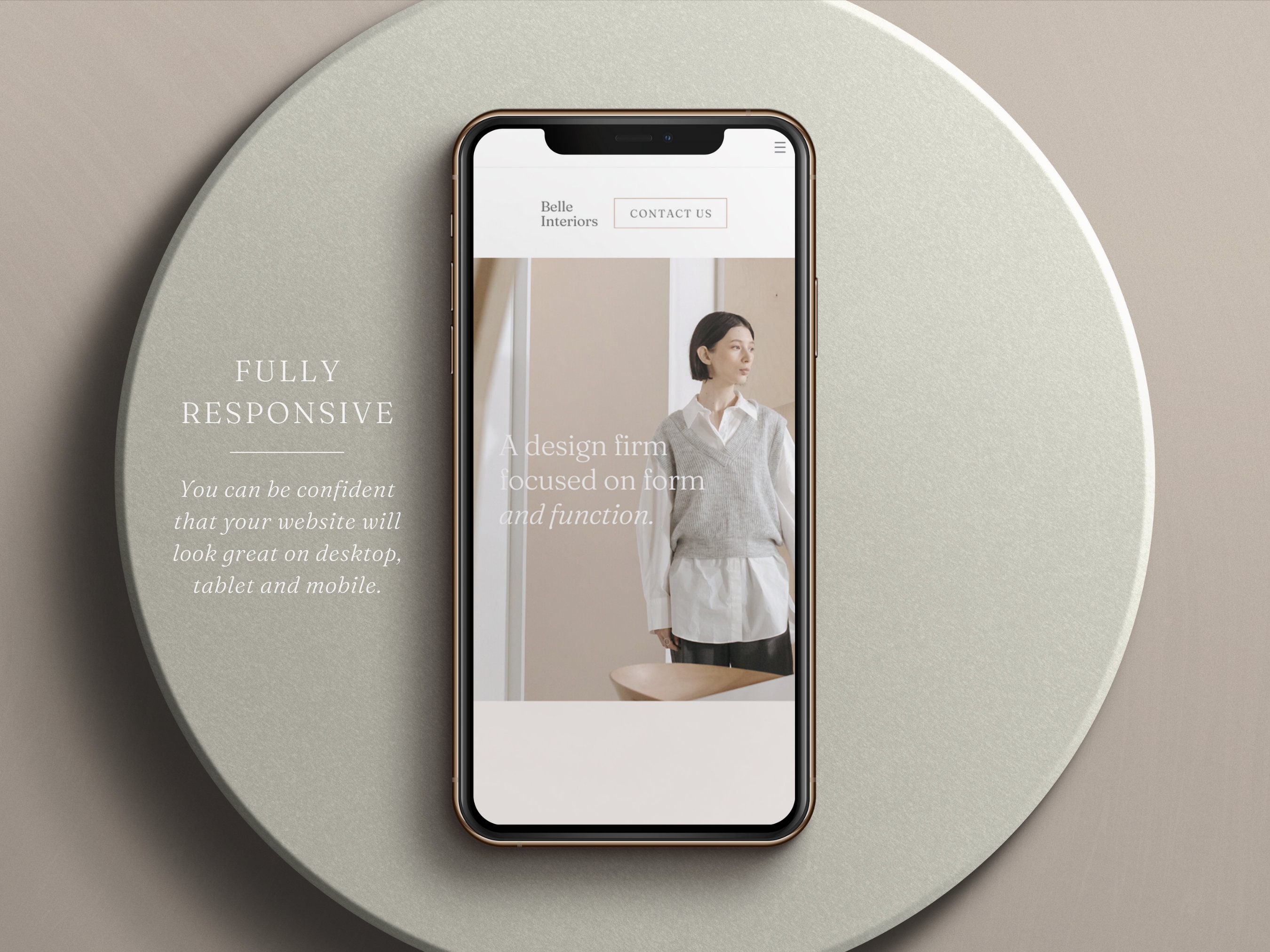 Interior Designer Website Template: Canva Portfolio Site - Etsy