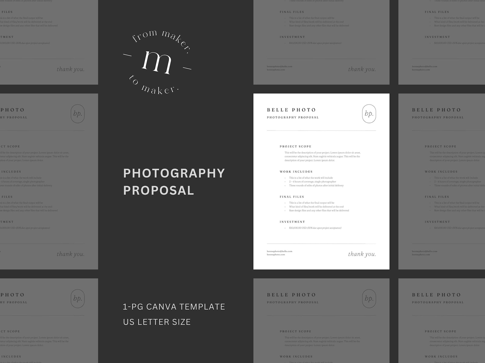 Image 3 for Photography Proposal Template
