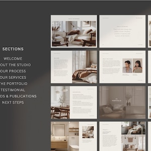 Interior Design Portfolio Template: Client Project Guide (canva File ...