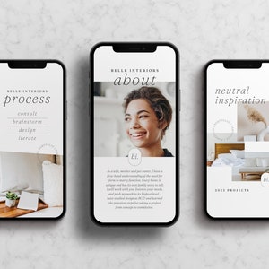 Interior Design Instagram Stories Template: Canva Social Media Posts