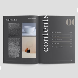 Minimal Creative Portfolio | Interior Design Template | Canva & Indesign | Design Magazine Brochure | Photo Collection | Fashion Lookbook