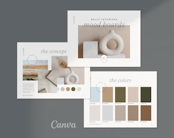 Interior Designer Moodboard Template: Canva Project Presentation (US Letter)