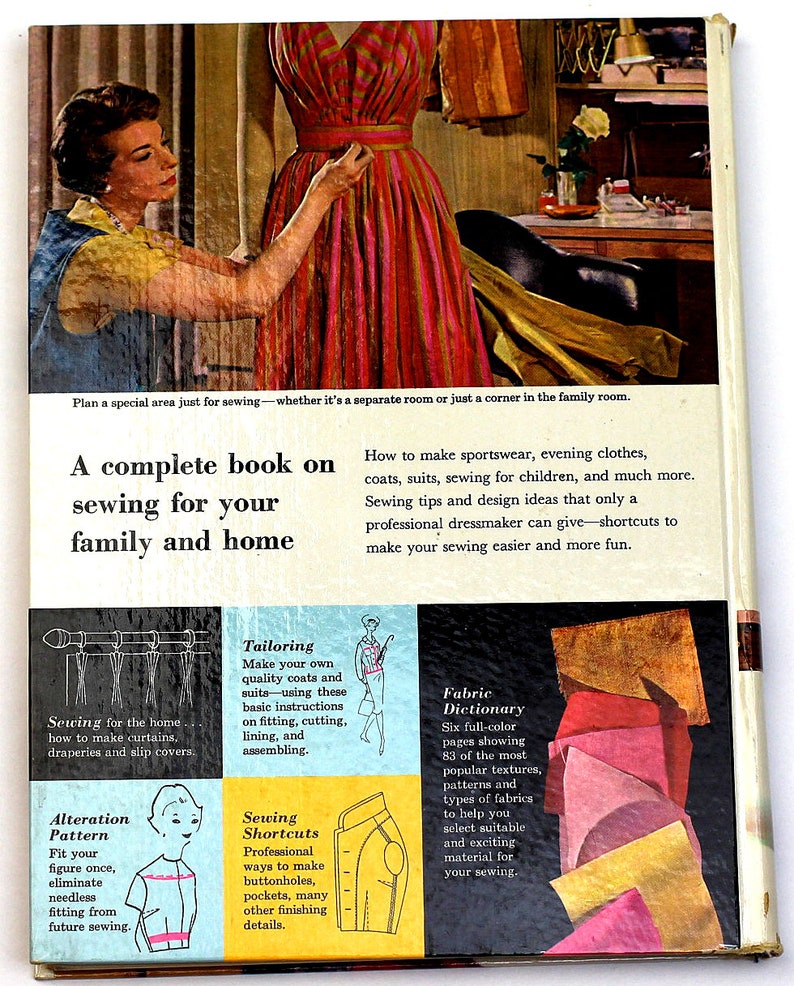 1961 Vintage Sewing Book Mid Century Sewing Book Better Homes /& Gardens Sewing Book