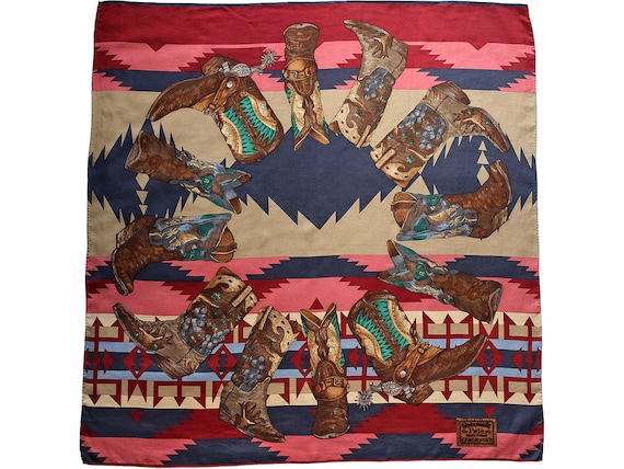 Vintage POLO Ralph Lauren Silk Scarf, Authentic Wo