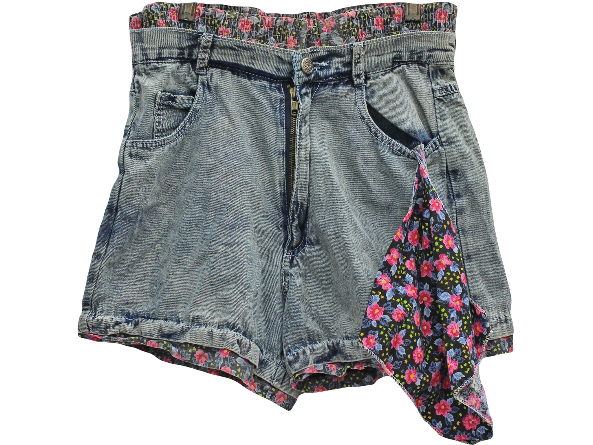 80s Vintage Hi Rise Denim Shorts Paper 