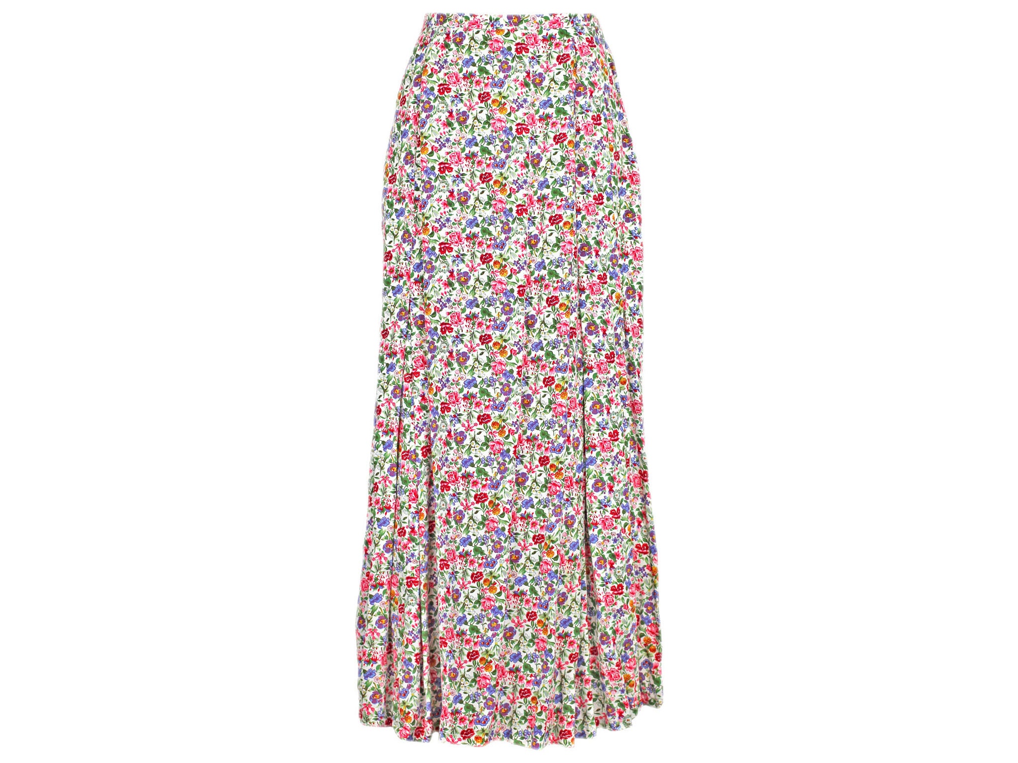 90s Vintage Herman Geist Skirt Long Floral Rayon Skirt Maxi | Etsy