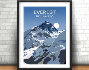 エベレストの鉛筆スケッチ: 世界最高峰の雄大な美しさを捉える - Etsy 日本