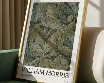 William Morris Acanthus l Archive Print | Vintage Botanical Wall Art | Classic Home Décor | Vintage Museum Poster | Gallery Décor