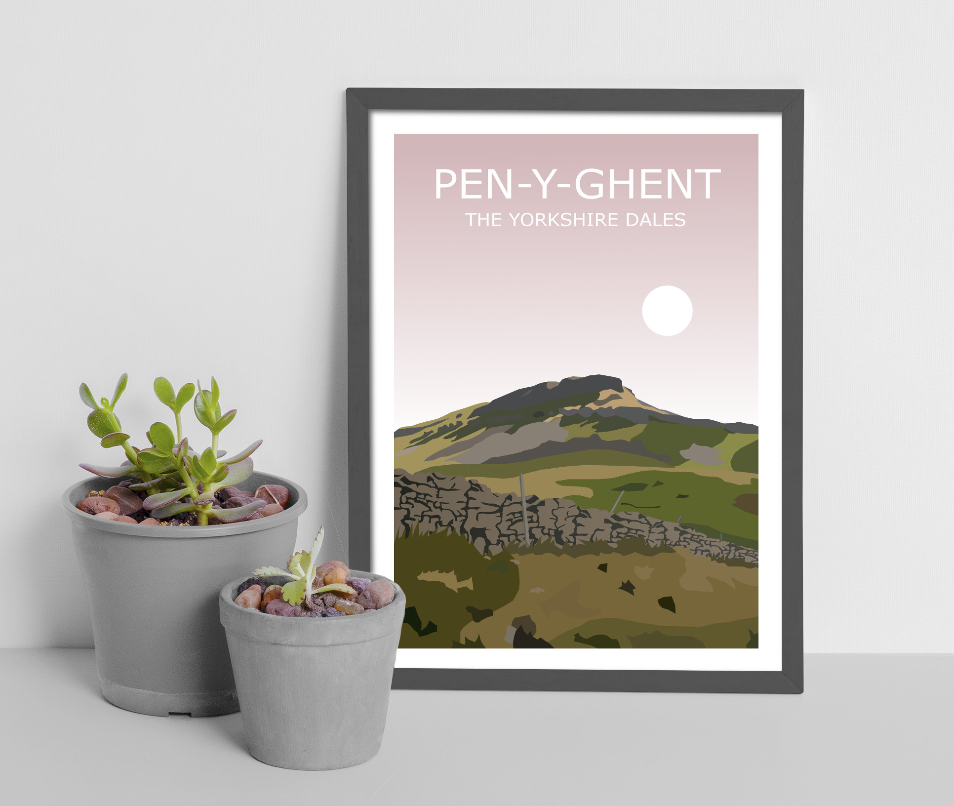 Yorkshire Three Peaks Set of 3 Art Prints Whernside Etsy UK