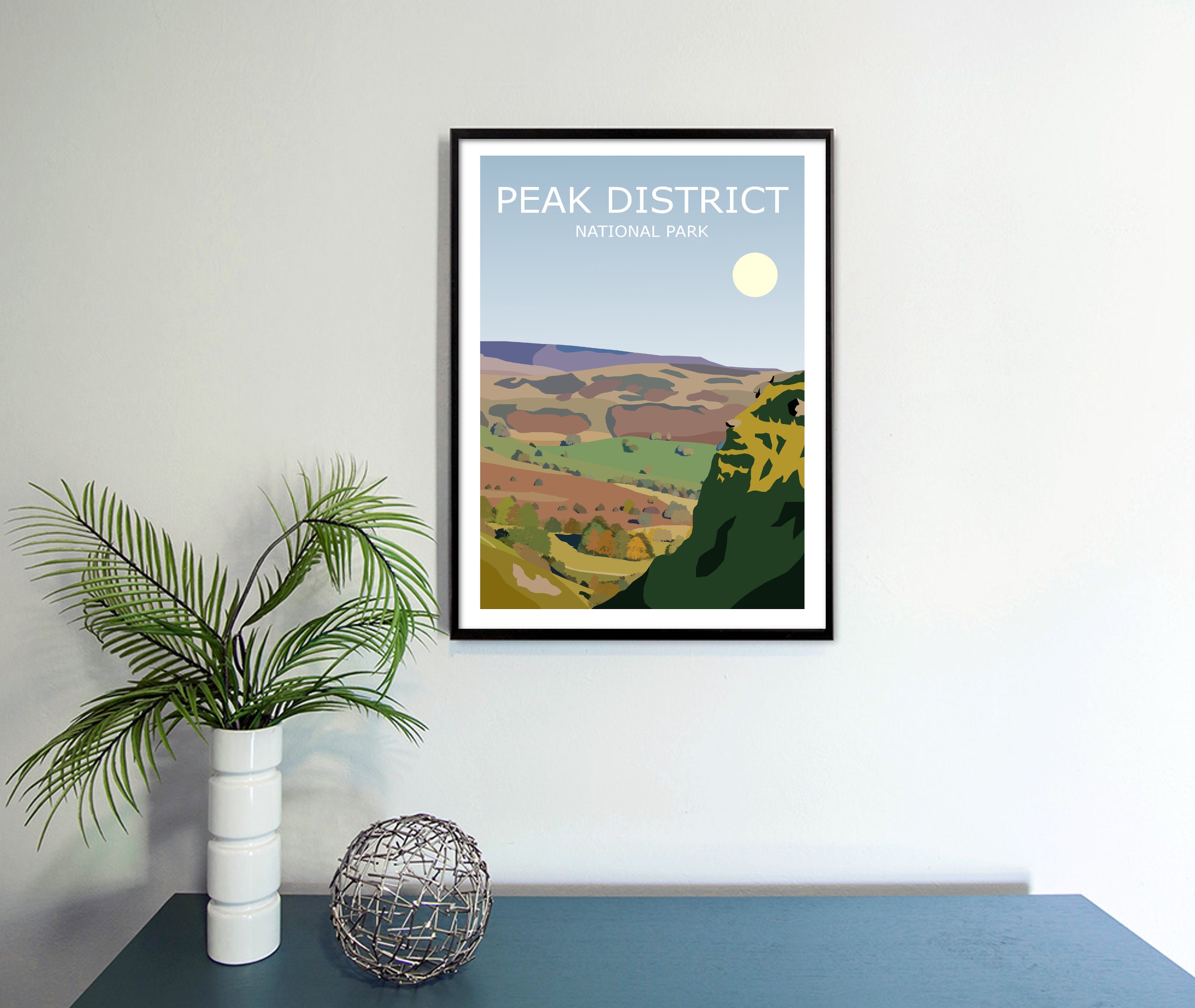 Discover Le Parc National De Peak District Voyage Poster