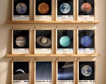 NASA Space Prints | Gallery Wall Collection | Planets, Galaxies & Space Exploration | Astronomy Décor | Science Wall Art | Space Lover Gift