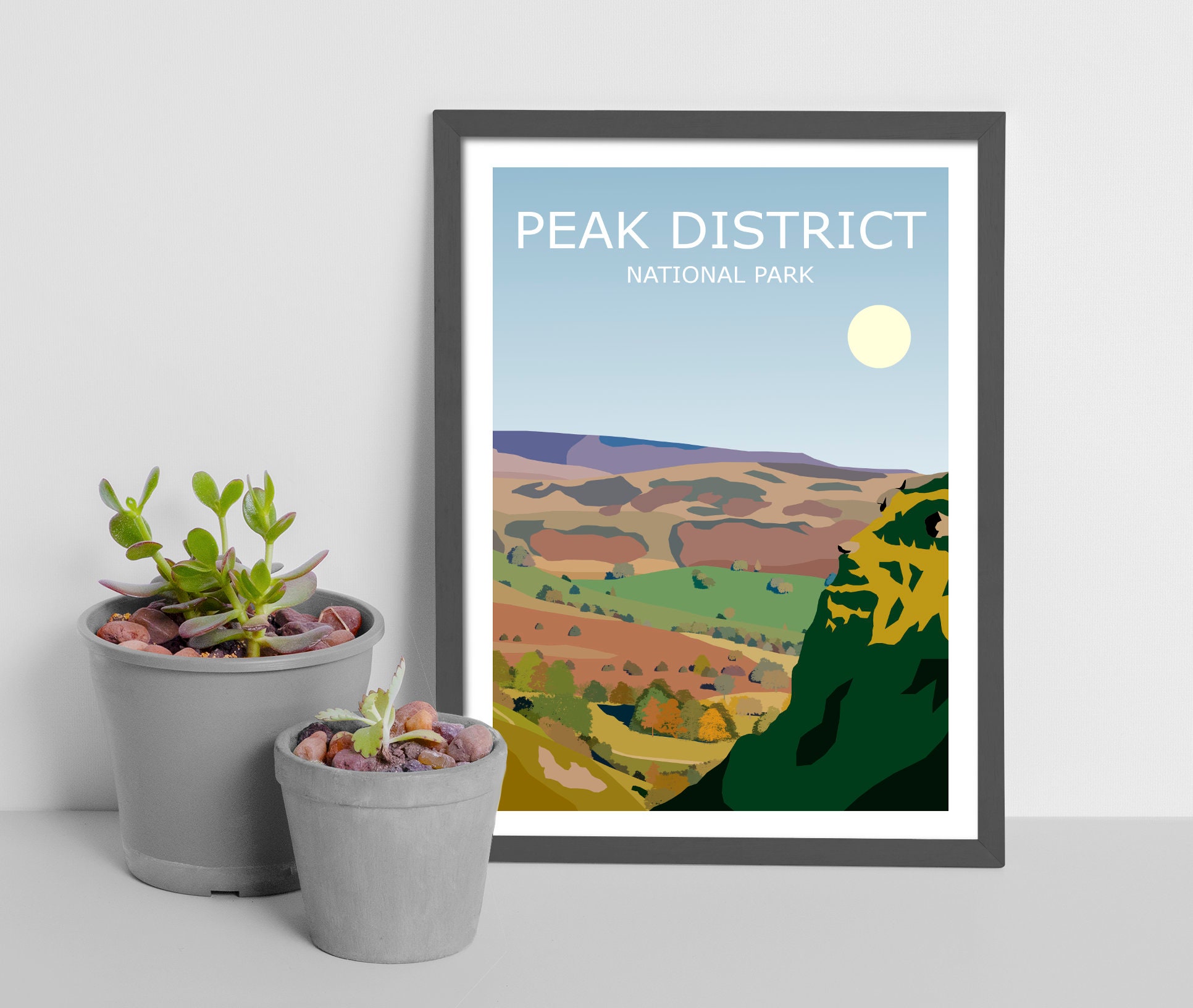 Discover Le Parc National De Peak District Voyage Poster