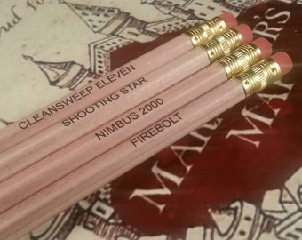 Harry Potter Set Of 4 Famous Broomstick Pencils