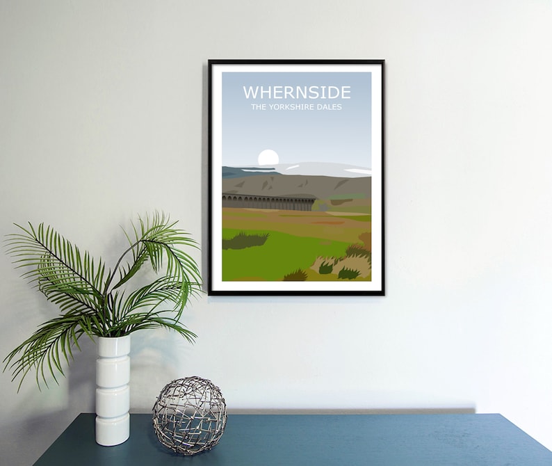 Yorkshire Three Peaks Set of 3 Art Prints Whernside Etsy