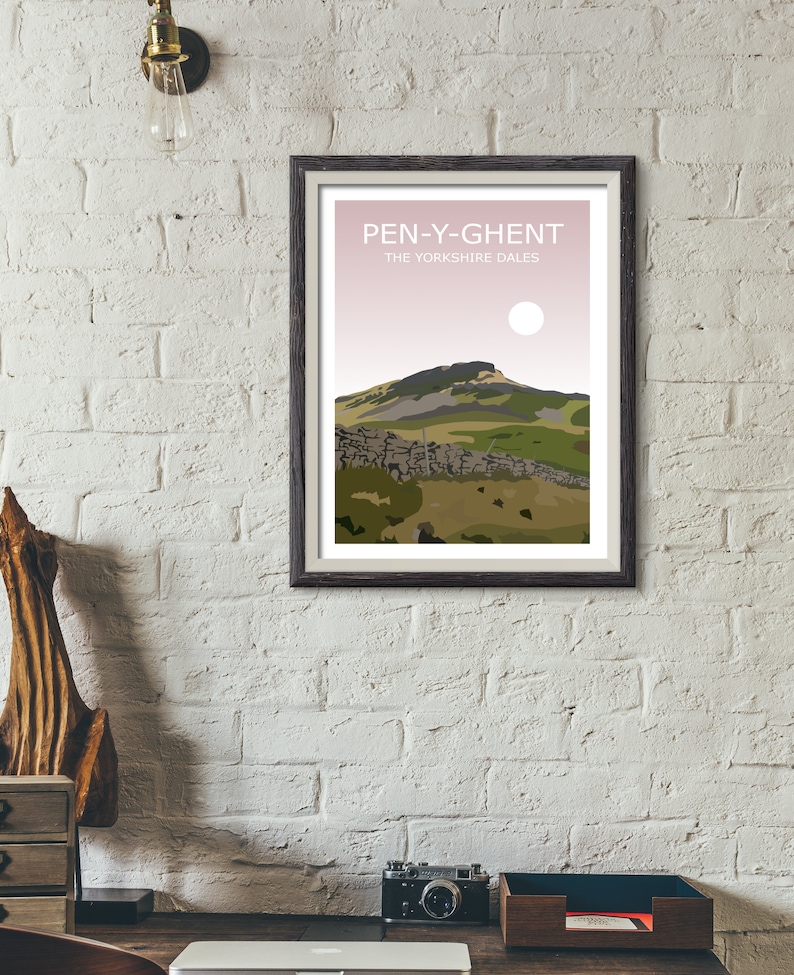 Yorkshire Three Peaks Set of 3 Art Prints Whernside Etsy
