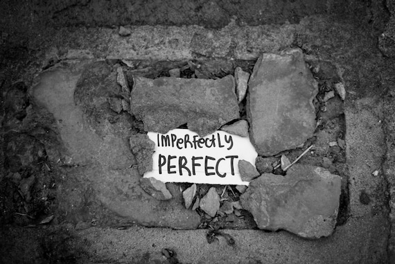 Imperfectly Perfect Print Black and White Photo
