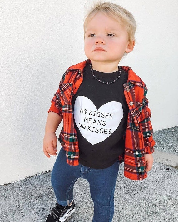 No kisses Toddler Short Sleeve Tee