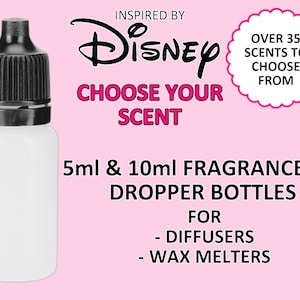 5ml 10ml DISNEY fragrance oil dropper bottle inspired incense smell home refill UK highly scented burner soy luxury minnie mickey DWF pixar