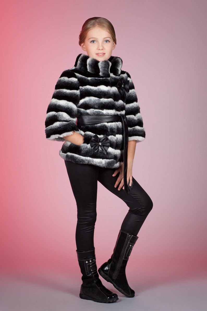 Kids jacket. Fur kids jacket. Winter kids jackets. Gift for Etsy