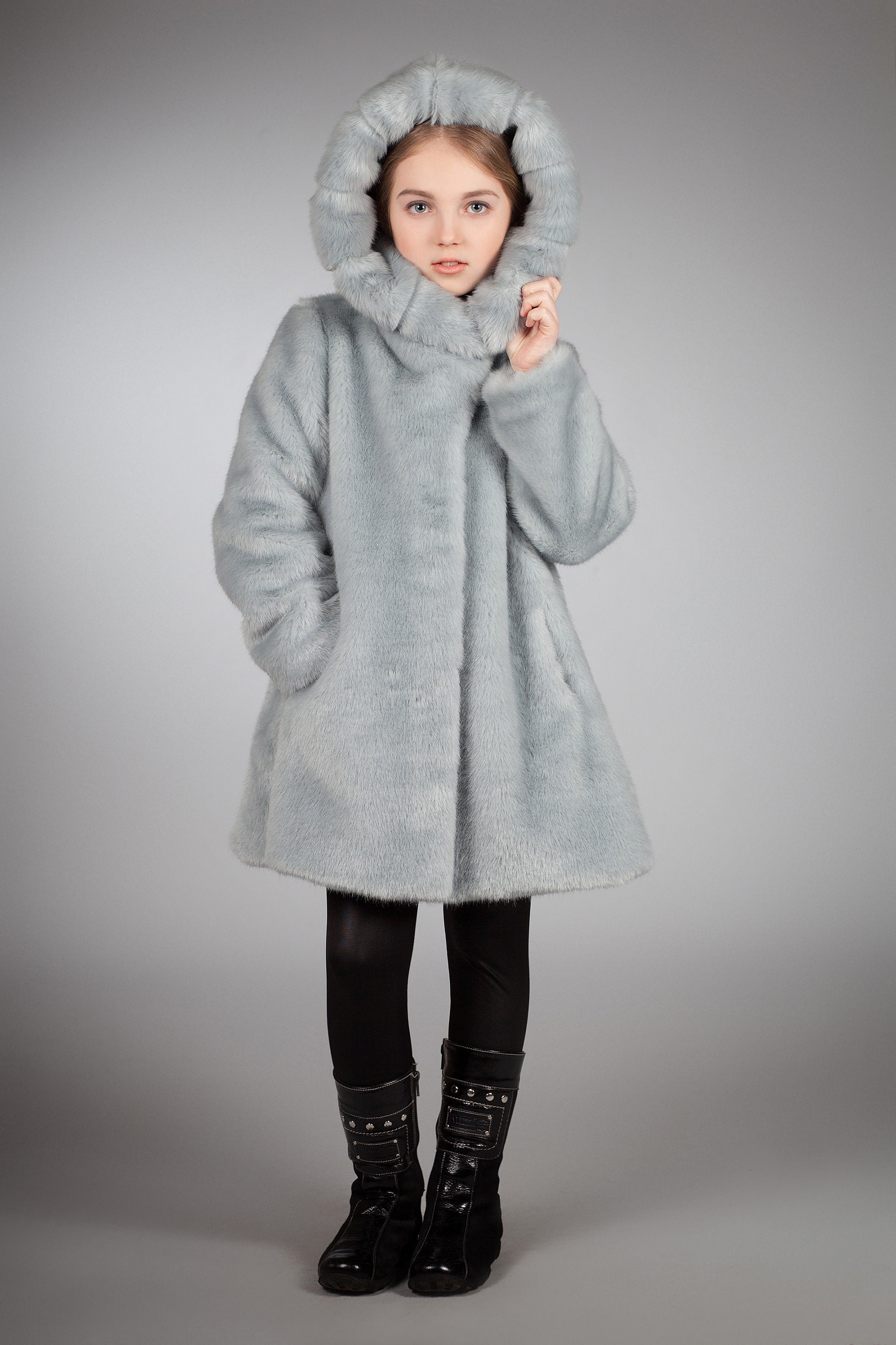 Kids coat. Fur kids coat. Winter kids coat. Gift for children. | Etsy
