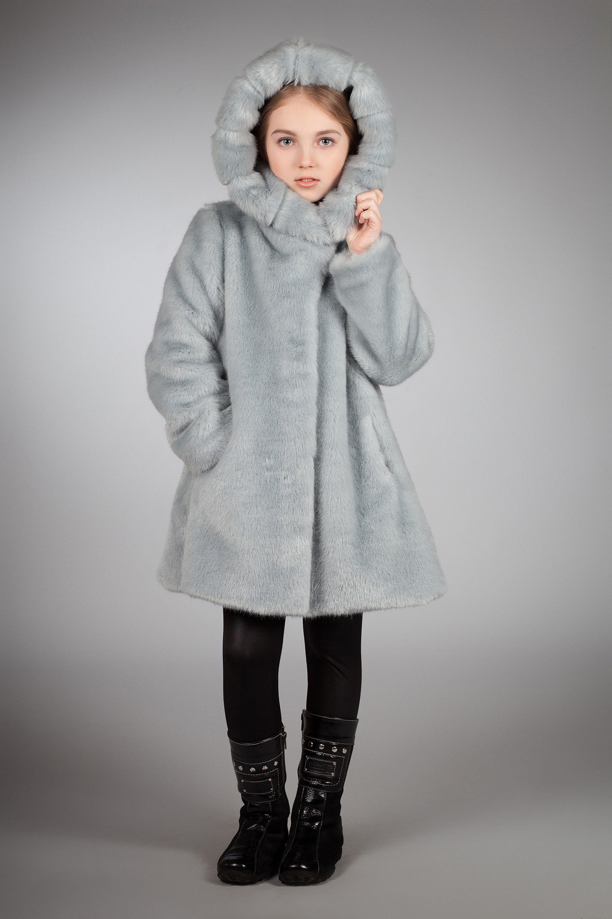 Kids coat. Fur kids coat. Winter kids coat. Gift for children. Etsy