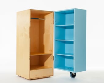 Xobo Oyster Bambino compact wardrobe / opening shelving unit