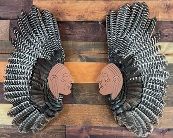 Indian Chief/Native American Turkey Wing Mount Hanger- turkey wing not included