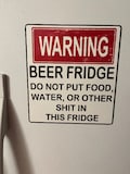 Hilarious Beer Fridge Magnet! Perfect for a man cave or dorm room!! Makes a great gift!!