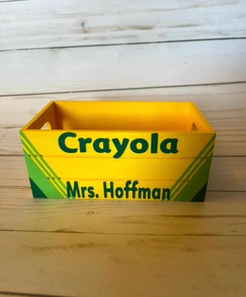 Handmade Crayon gnomes!! Perfect gift for your favorite teacher, or artist!! Personalized Box
