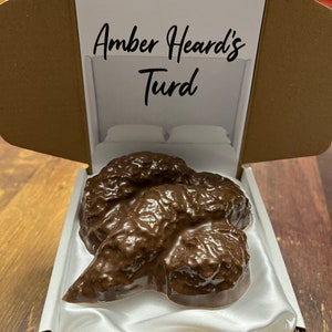 Solid milk chocolate Amber Heard’s Turd!! Funny gag gift!! Perfect for the Johnny Depp fan!!