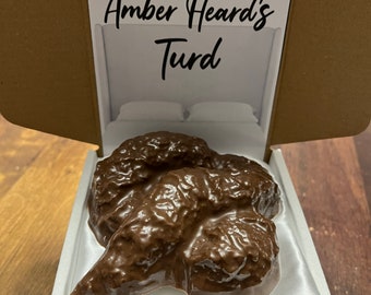 Solid milk chocolate Amber Heard’s Turd!! Funny gag gift!! Perfect for the Johnny Depp fan!!