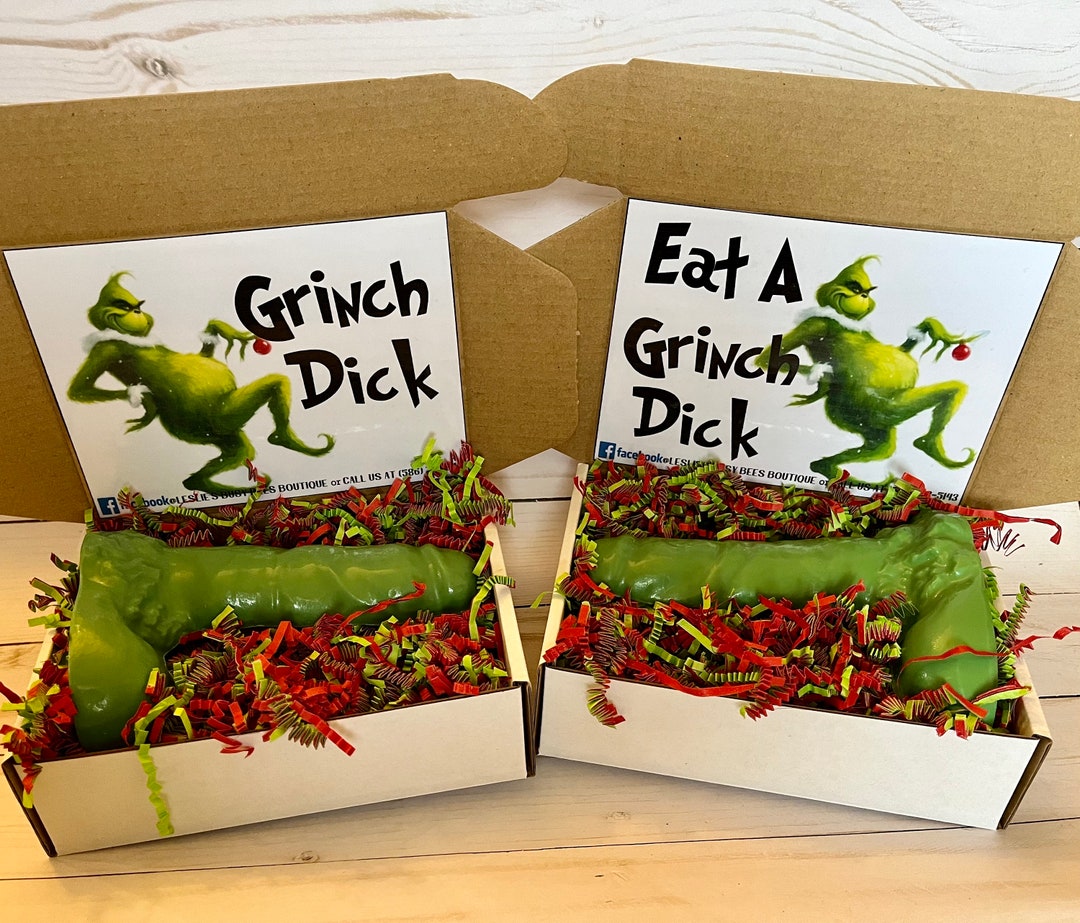 Hilarious Grinch Dick Chocolate Penis Perfect Gag Gift, White Elephant