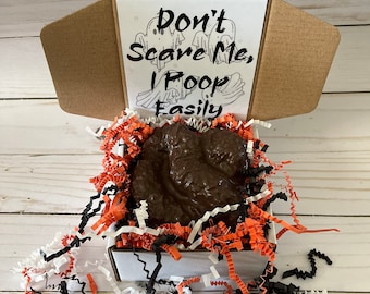Solid milk chocolate Halloween gag gift!! Scary poop!! Perfect gift for the Halloween lover!!