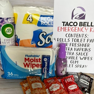 Hilarious Taco Bell Emergency Kit!! What every Taco Bell lover needs!!