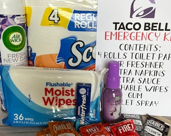 ¡Hilarante kit de emergencia de Taco Bell! ¡Lo que todo amante de Taco Bell necesita!