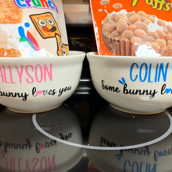 Personalized Easter Ceramic Bowls Etsy