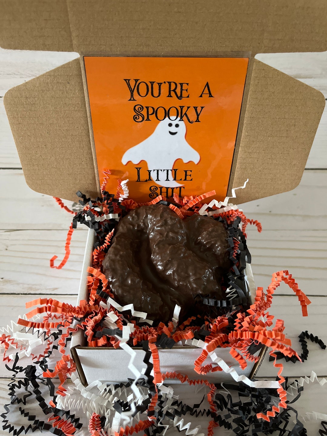 Solid Milk Chocolate Halloween Gag Gift Spooky Shit Perfect Gift for