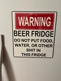 Hilarious Beer Fridge Magnet! Perfect for a man cave or dorm room!! Makes a great gift!!