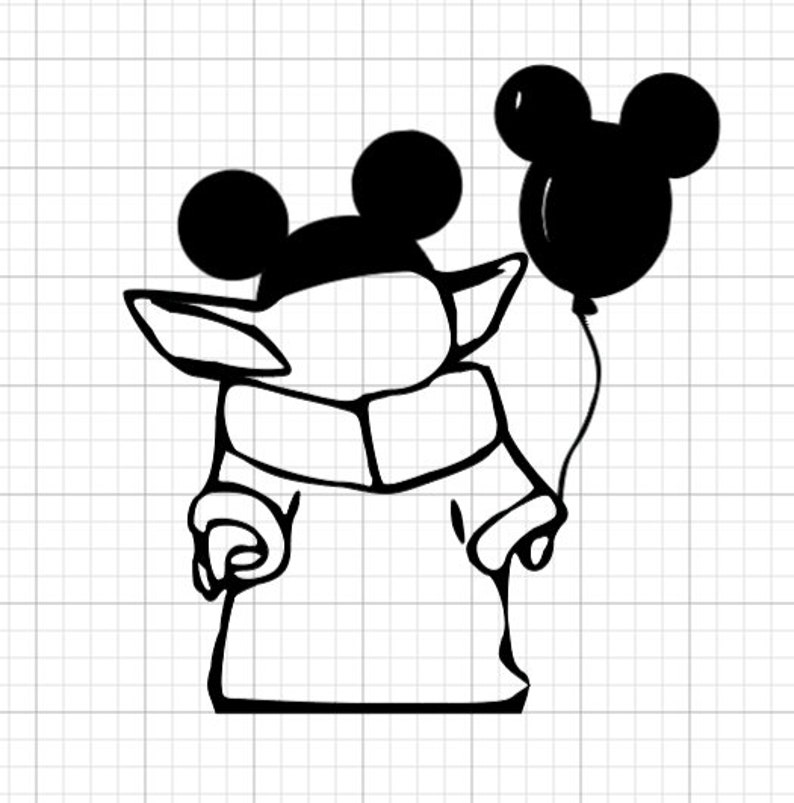 baby yoda park day decal