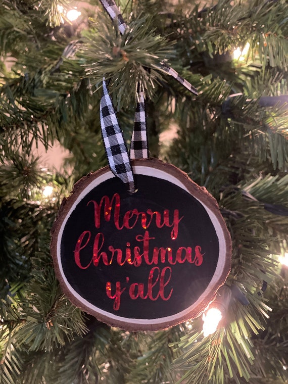 Merry Christmas Yall Ornament 