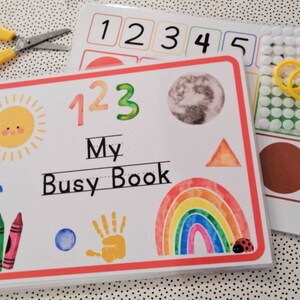 Busy Book, Learning Folder, Busy Binder, Activity Book, Educational Gift for Kids, Instant Download, Homeschool Resource, Preschool Resource