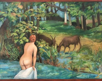 Large Classical Oil Painting