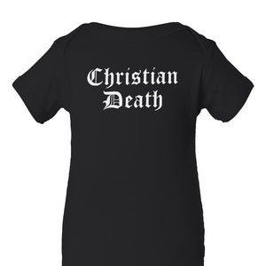 Christian Death Goth Gothic Metal Deathrock Jumper Kleidung Jumpsuit Schlafanzug & Kind Strampler Bodysuit