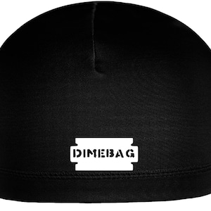 Adult Dimebag Thrash Metal Darrell Rock & Roll Skull Beanie Cap Helmet Liner White Logo