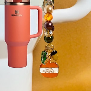 Hello Pumpkin tumbler charms for Stanley tumbler charm-limited edition Pumpkin Spice fall autumn tumblers
