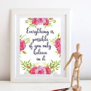Things won’t change until we do print, quotes print, Wall art quotes, Motivational quotes, ,Printable Wall Art Home Decor Girls Room