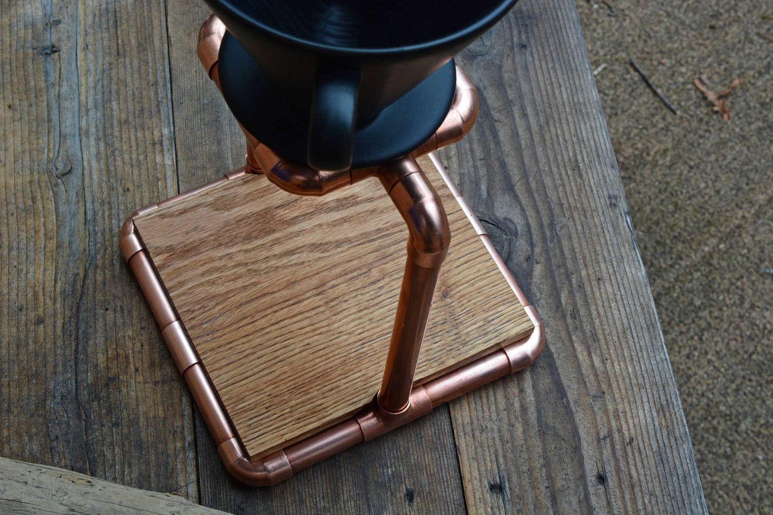 Copper Pour Over Coffee Maker Travel Mug Edition Etsy
