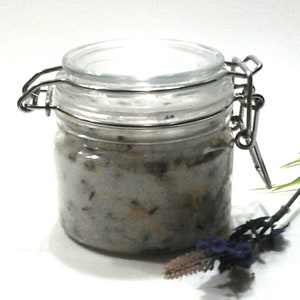Natural Lavender Body Salt Scrub Exfoliating Dead Sea Salt Scrub image 2