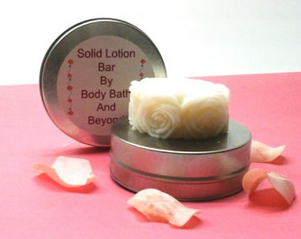 Solid Body Lotion Bar in a Tin - Natural Solid Moisturizing Bar