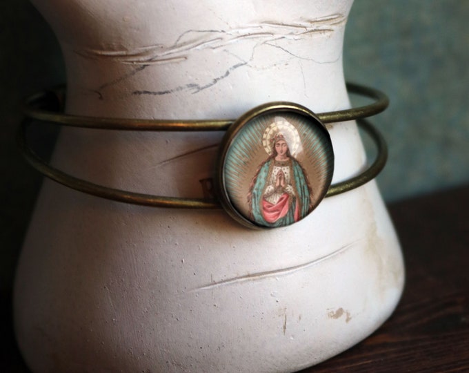 Our Lady of the Stars, Madonna of Guadalupe Cuff Bracelet